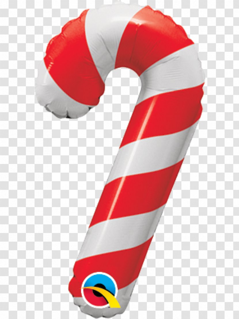 Candy Cane Balloon Lollipop Christmas - Bastone Transparent PNG