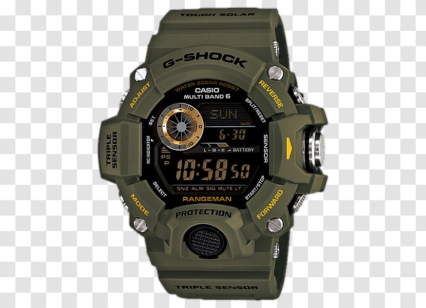 Master Of G G-Shock Shock-resistant Watch Casio - Water Resistant Mark Transparent PNG