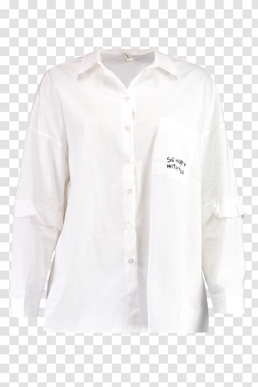 Blouse Dress Shirt Collar Sleeve Neck - White - Span And Div Transparent PNG