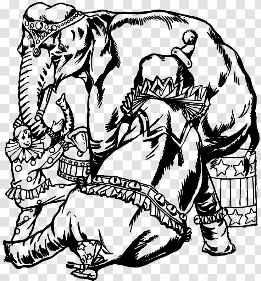 Drawing Art Clip - Cartoon - Elephants Transparent PNG