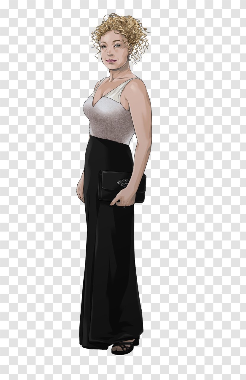 Gown Waist Cocktail Dress Satin - Cartoon - River Song Transparent PNG