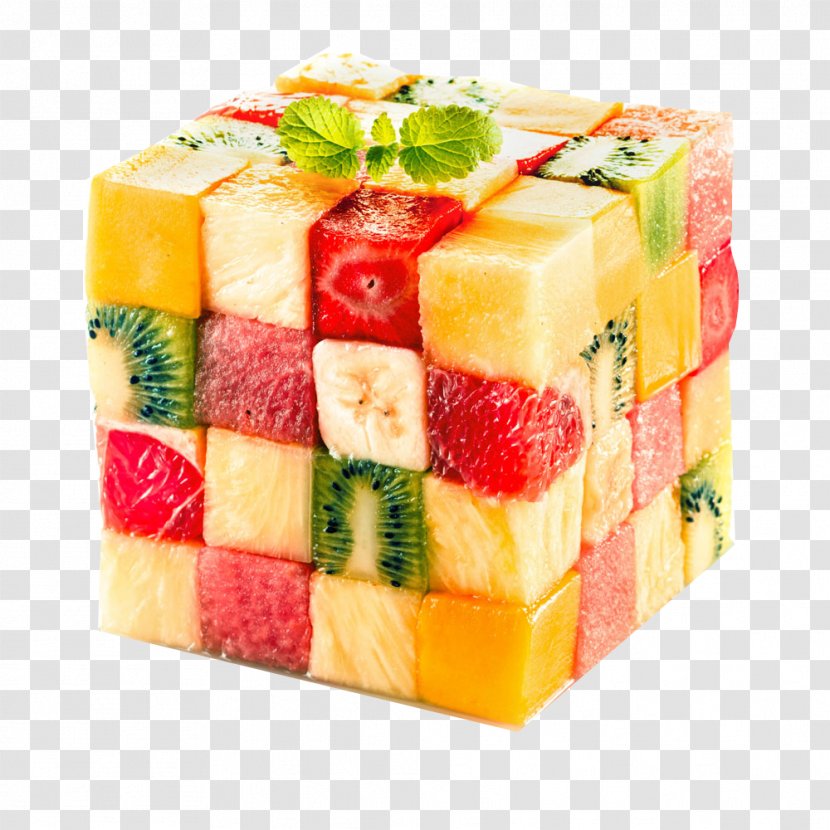 Juice Fruit Salad Tropical Cube - Kiwifruit - Creative Fruits Transparent PNG