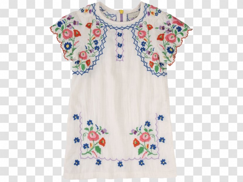 Dress Clothing T-shirt Sleeve Pattern - Flower Embroidery Transparent PNG