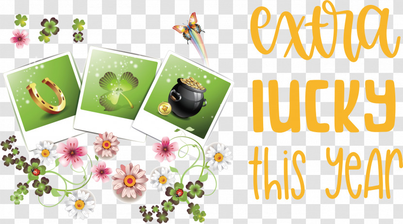 Saint Patrick Patricks Day Extra Lucky Transparent PNG