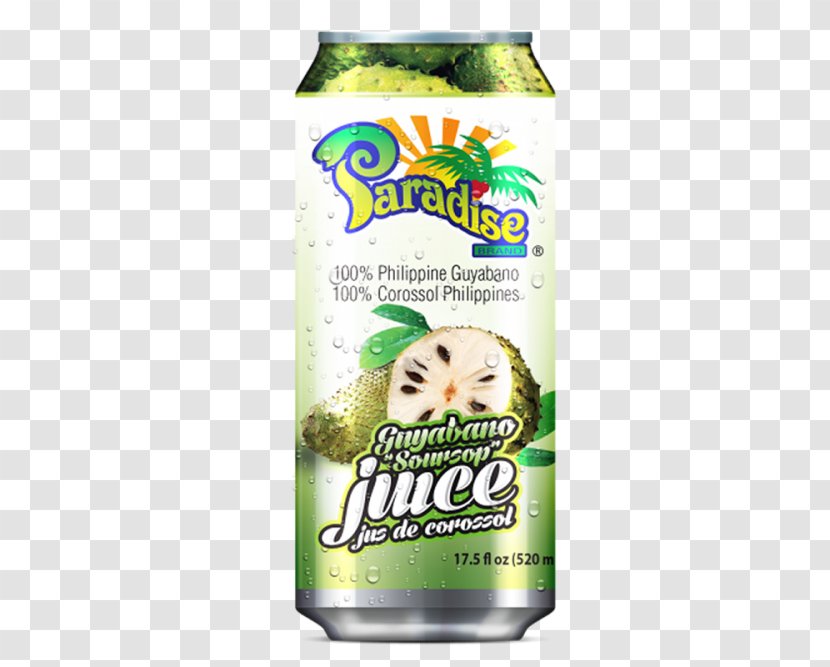 Juice Nectar Filipino Cuisine Coconut Water Soursop - Beverage Can Transparent PNG