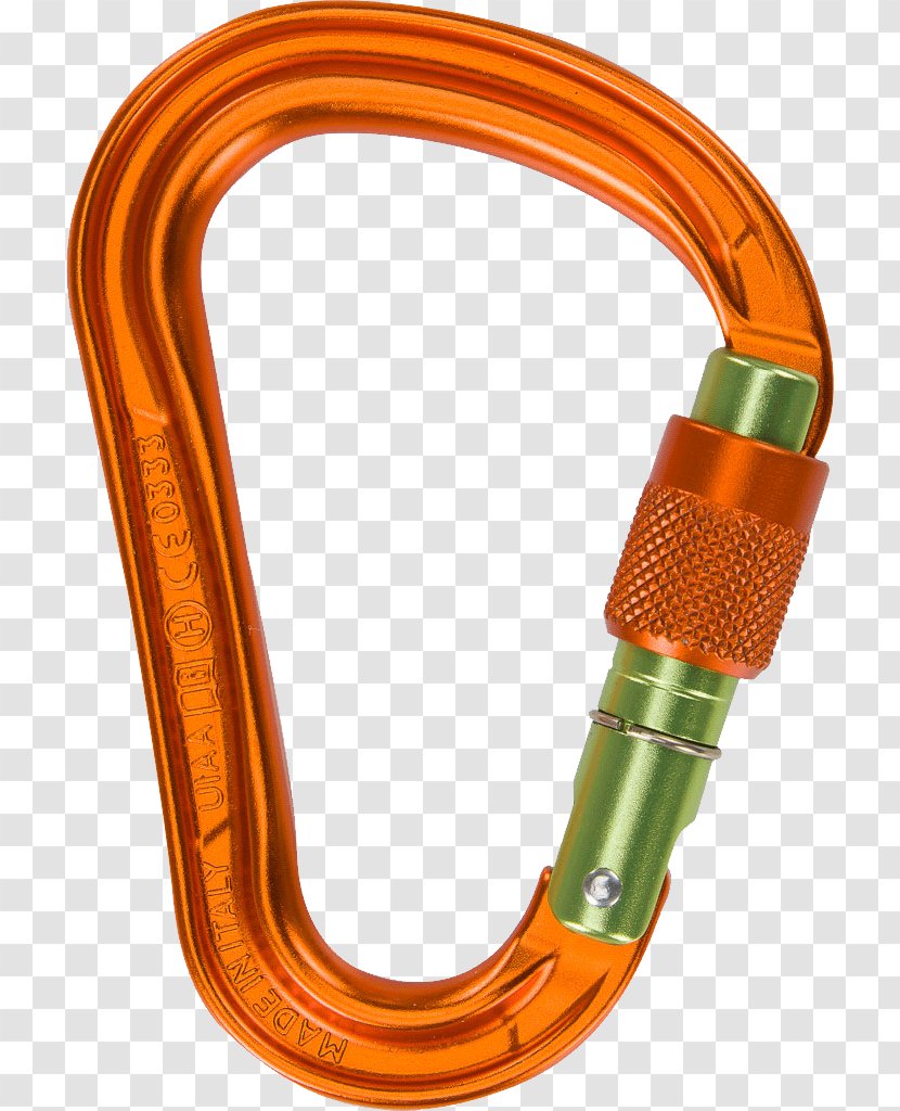 Climbing Technology Warlock HMS SG Carabiner Quickdraw - Mountaineering Transparent PNG