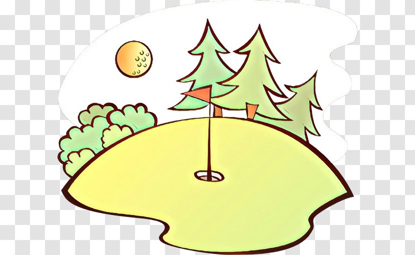 Clip Art Illustration Vector Graphics Image Golf - Tree - Cartoon Transparent PNG