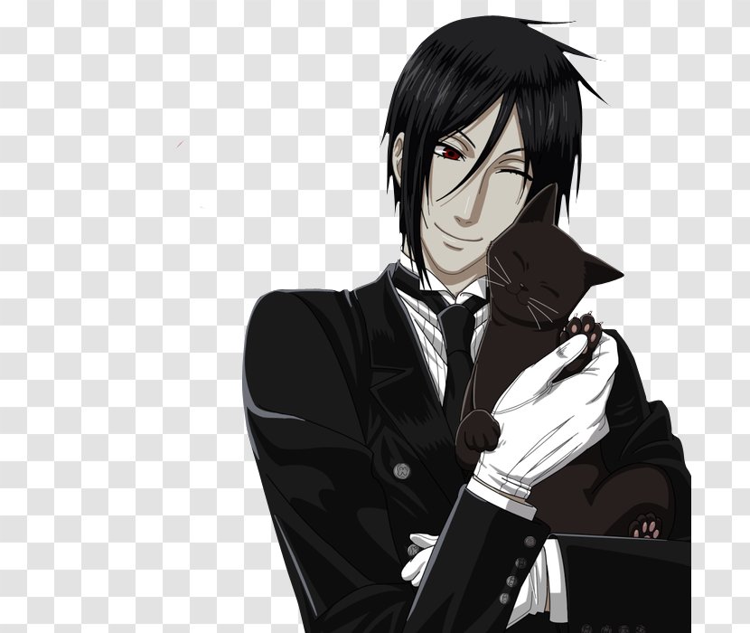 Sebastian Michaelis Ciel Phantomhive Black Butler Munchkin Cat Chartreux - Frame - Tree Transparent PNG