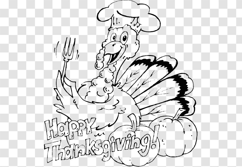 Coloring Book Thanksgiving Dinner Child Turkey - Heart - Cornucopia Transparent PNG
