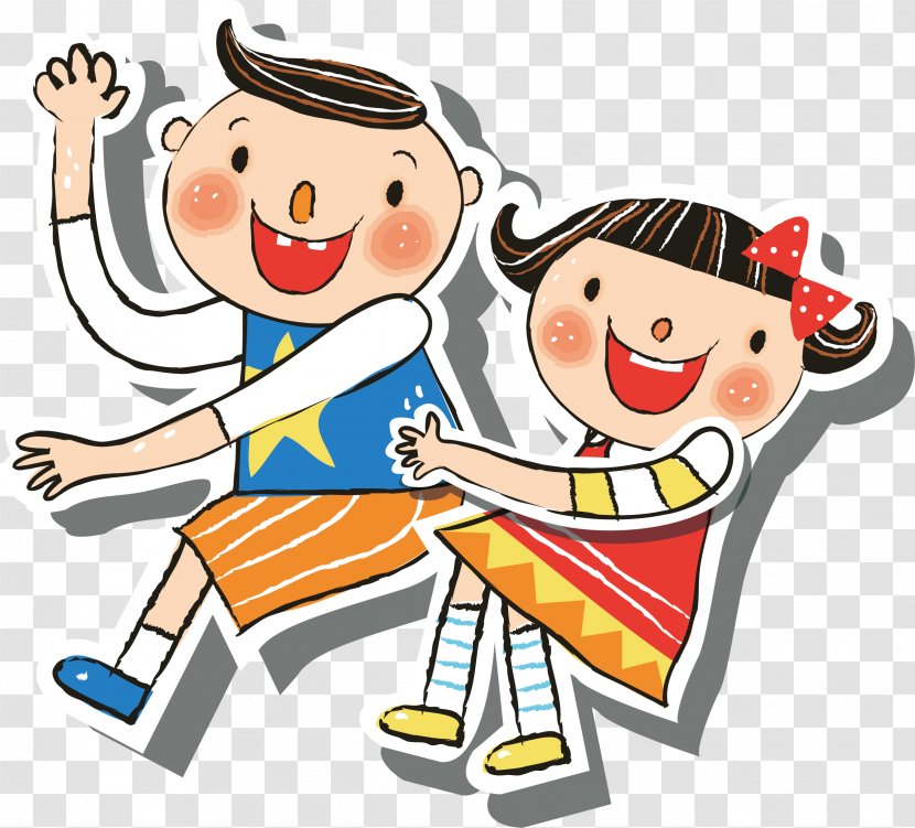 Cartoon Child Clip Art - Food - Vector Happy Children Transparent PNG