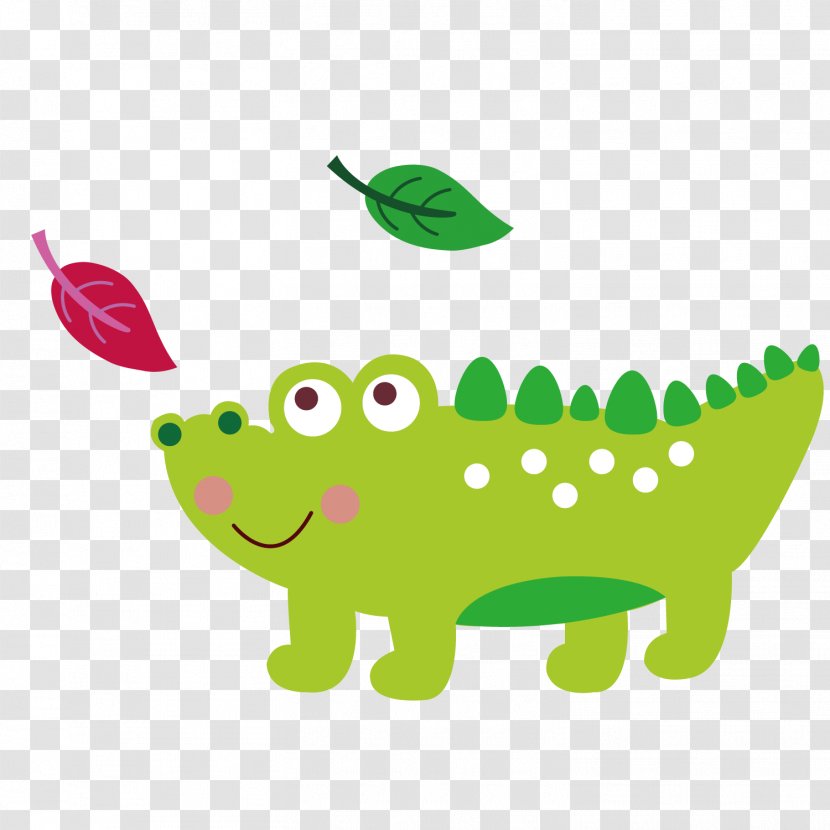 Crocodile Illustration - Amphibian - Green Transparent PNG