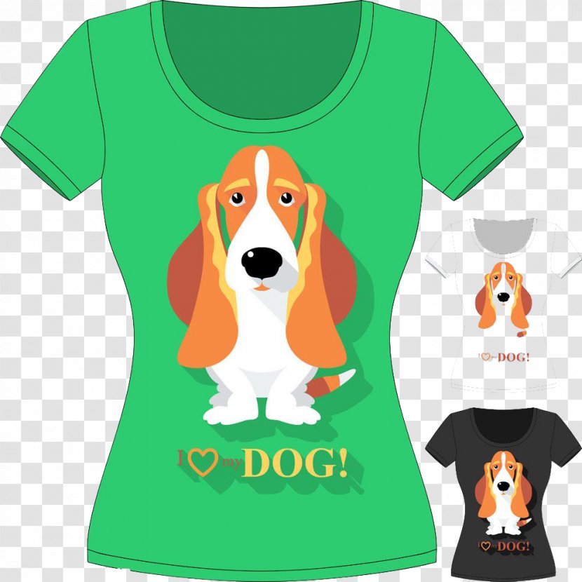 Basset Hound Airedale Terrier Puppy - Long Ear T-shirt High-definition Buckle Material Transparent PNG