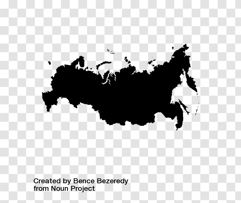 Russia Blank Map - Heart Transparent PNG
