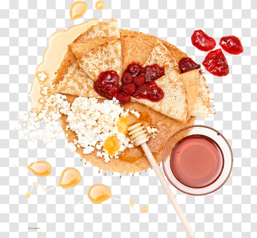 Pancake Oladyi Blini Maslenitsa Pierogi - Dish - Honey Transparent PNG