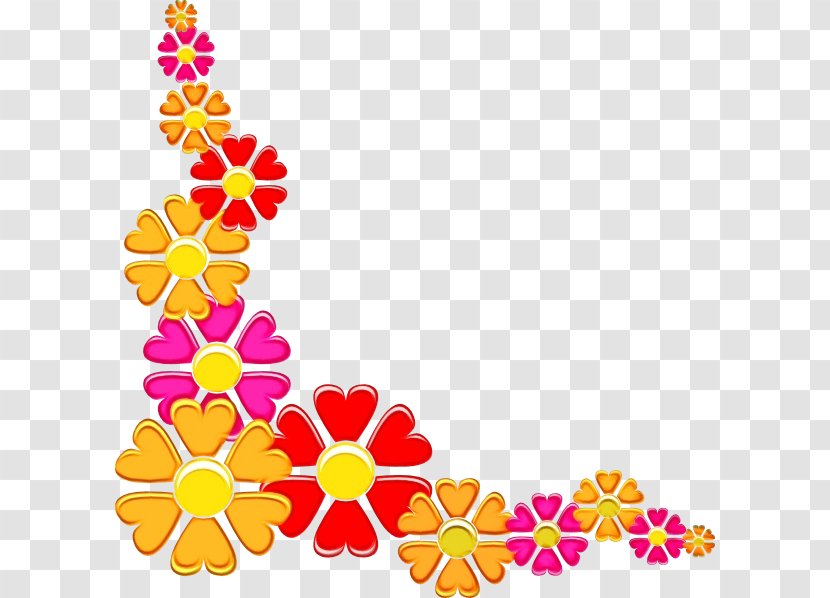 Flowers Background - Yellow - Wildflower Cut Transparent PNG