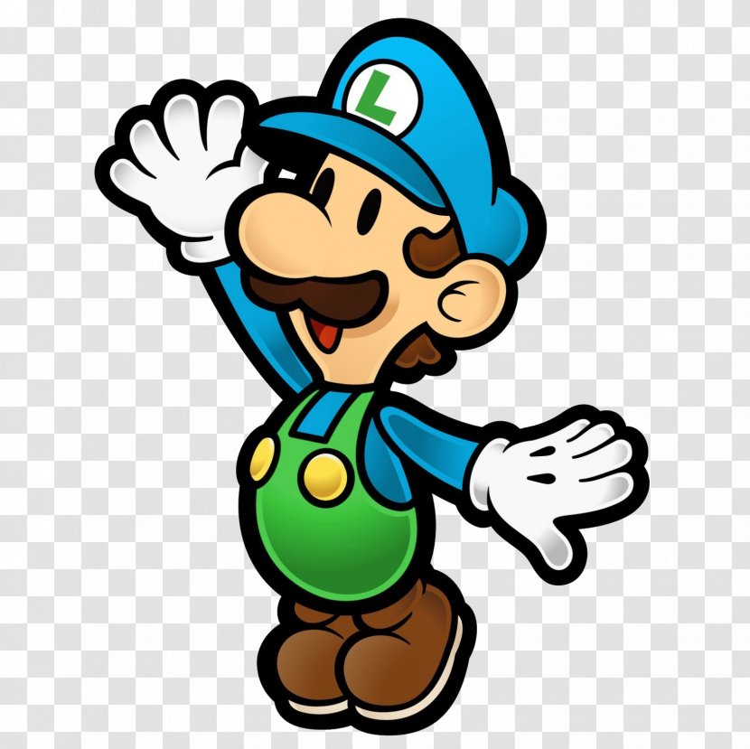 Super Paper Mario Bros. & Luigi: Jam New Bros - Finger - Luigi Transparent PNG
