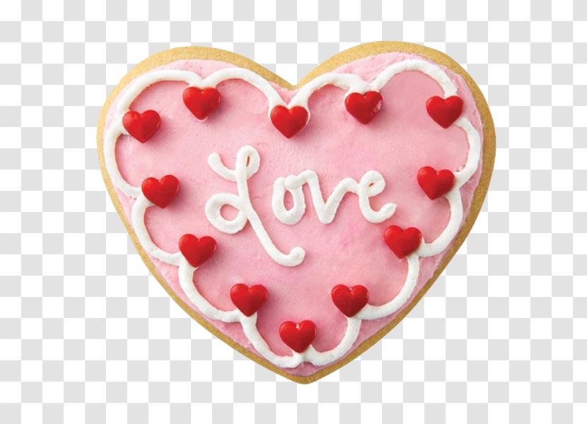 Sugar Cookie Valentine's Day Frosting & Icing Petit Four Starbucks - Valentine S Transparent PNG