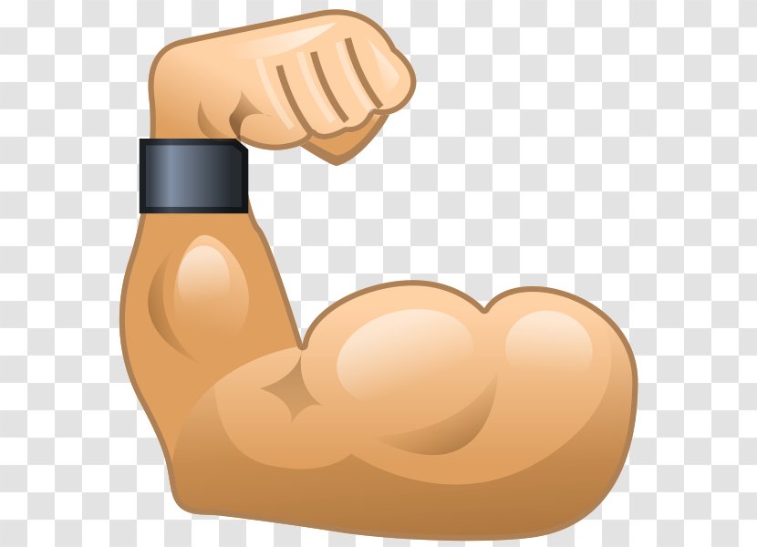 Muscle Emoticon Arm Biceps Emoji - Force Transparent PNG