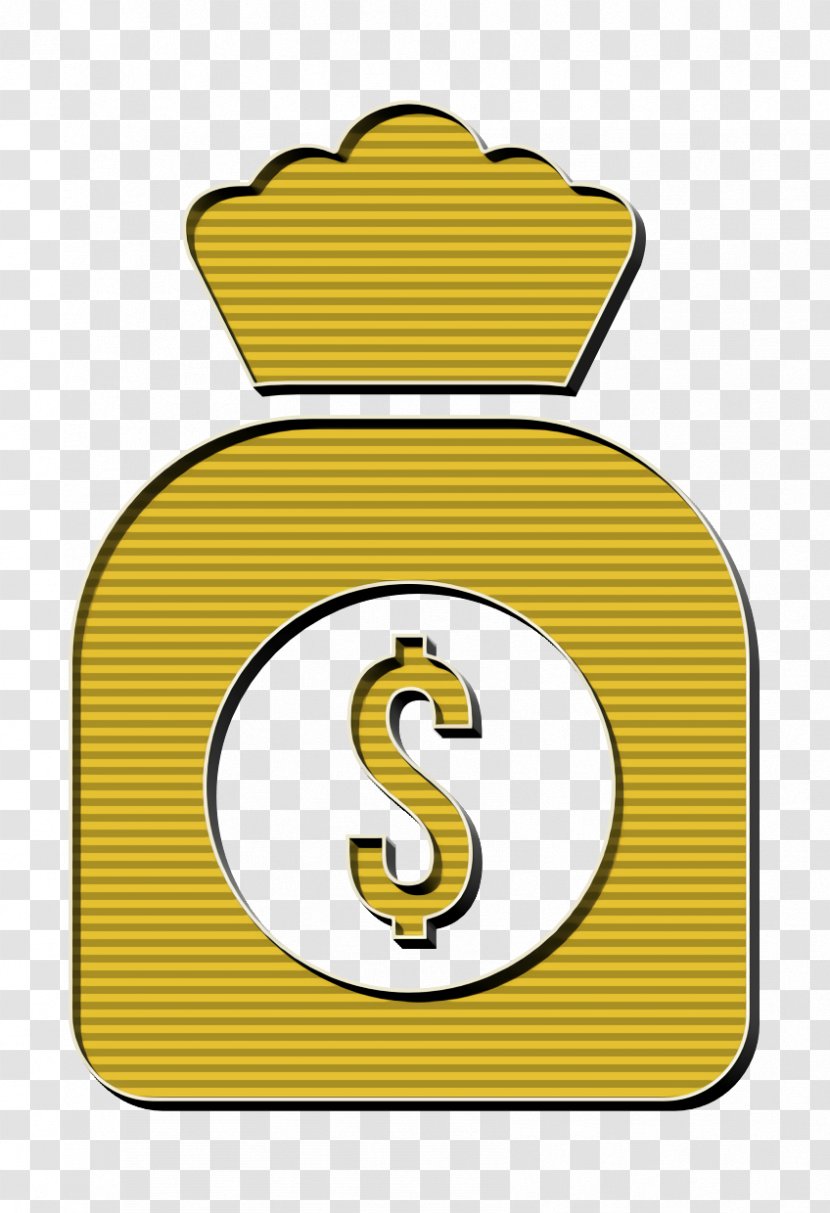 Bag Icon Business Money - Yellow - Symbol Transparent PNG