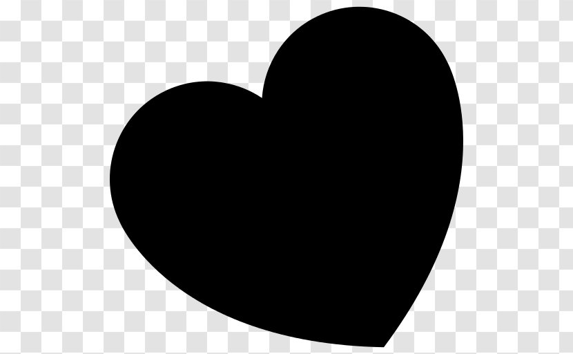 Black Heart Outline - Emoticon Transparent PNG