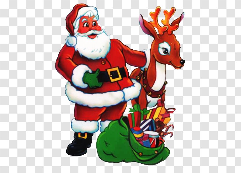 Reindeer Santa Claus Christmas Graphics Clip Art Day - Ornament Transparent PNG