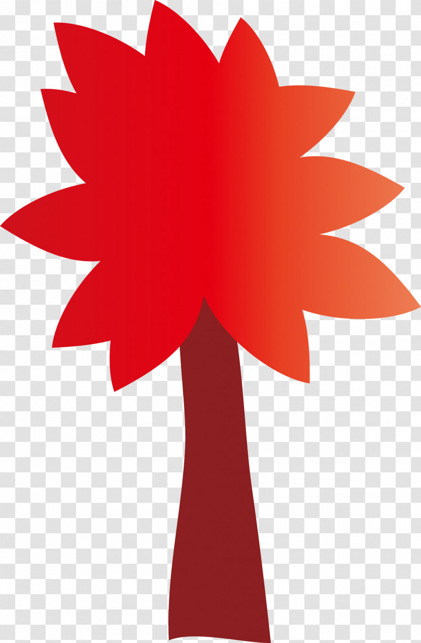 Red Tree Leaf Plant Woody Plant Transparent PNG