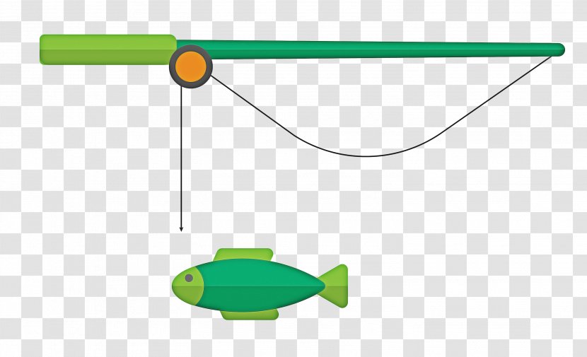 Fishing Cartoon - Green - Logo Transparent PNG