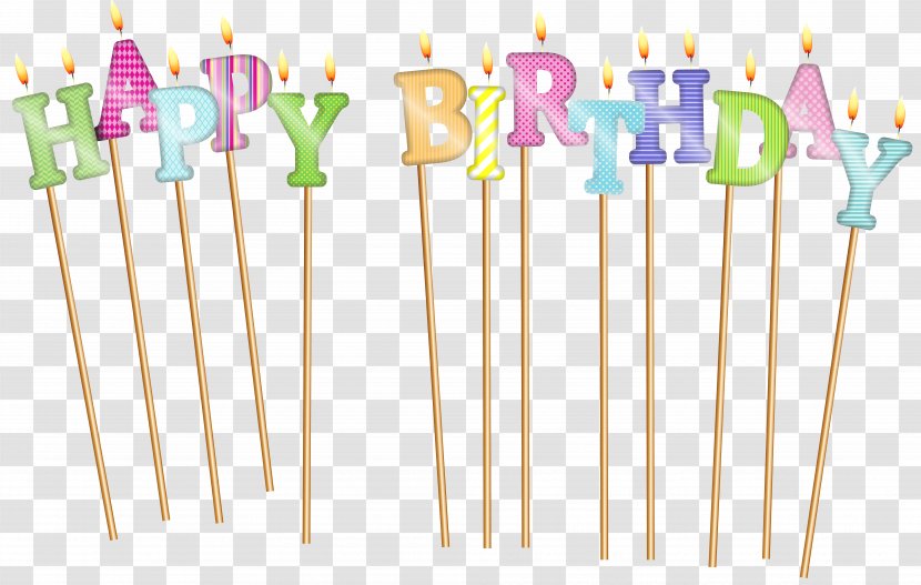 Happy Birthday To You Clip Art - Candles Transparent PNG
