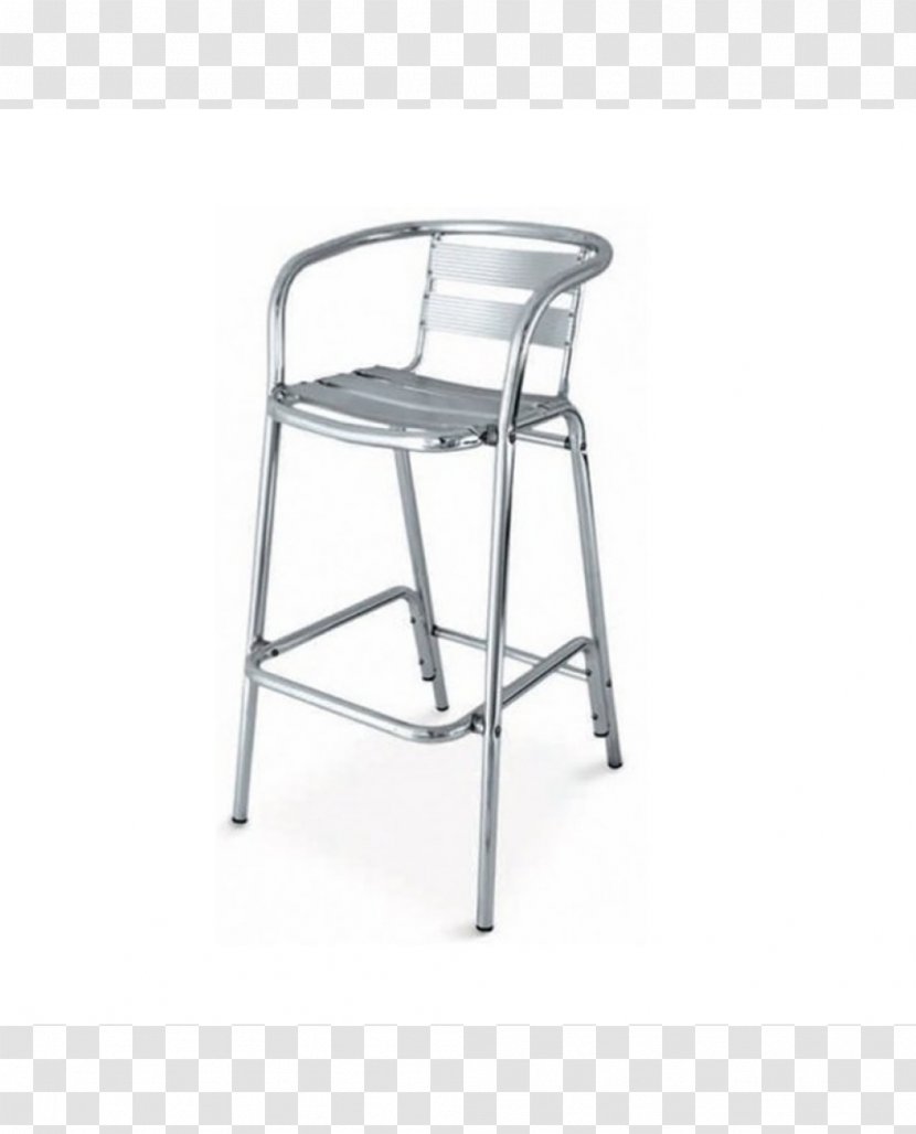 Bar Stool Chair Armrest アームチェア - Metal Transparent PNG