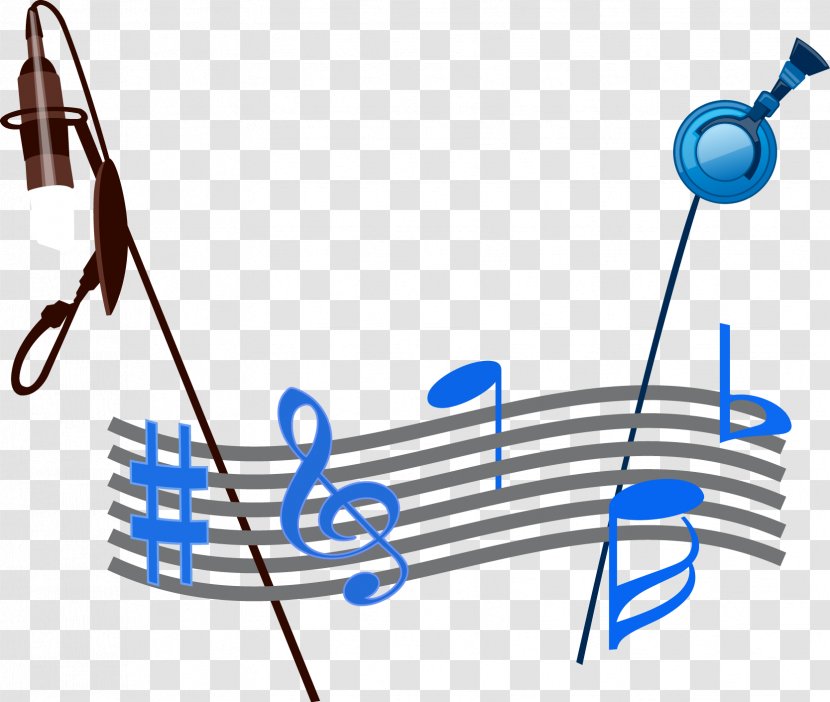 Musical Note Sound Effect Blue - Cartoon Transparent PNG