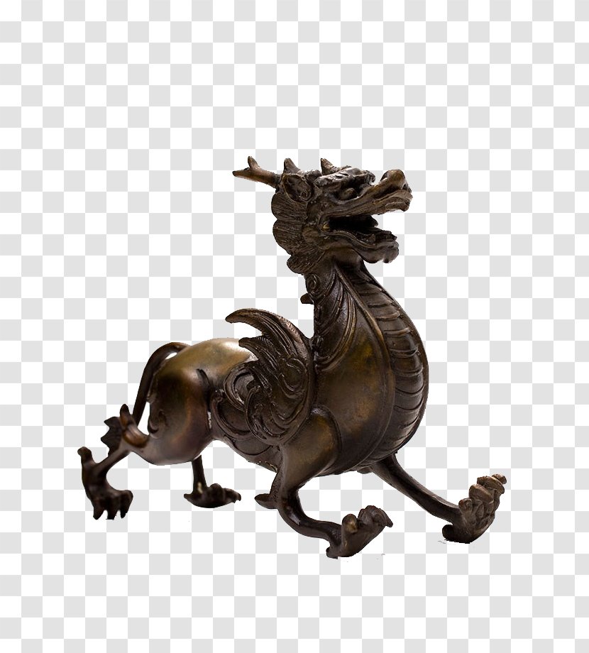 Chinese Dragon Sculpture - Wood Carving Transparent PNG
