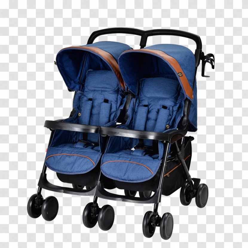 Baby Transport Blue Child & Toddler Car Seats Twin - Carriage Transparent PNG