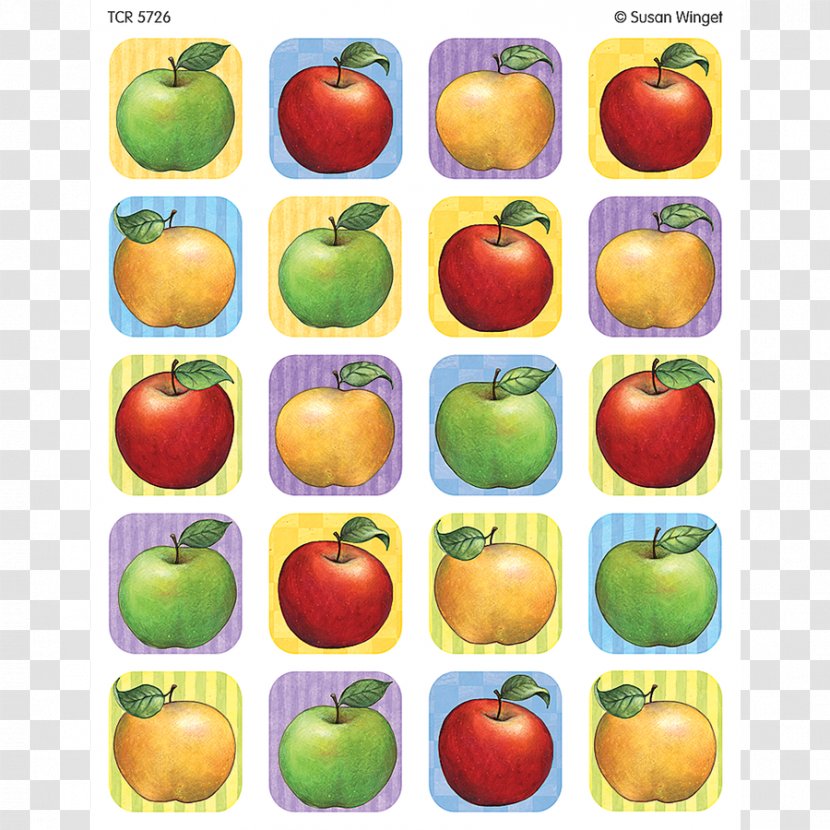 Paper Sticker Apple Teacher Envelope - Local Food Transparent PNG