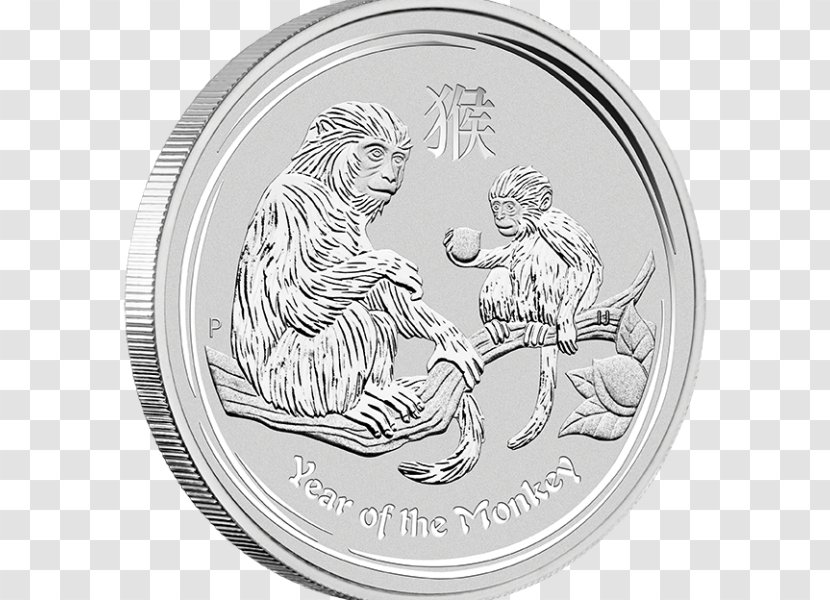 Perth Mint Monkey Bullion Coin Lunar Series Transparent PNG