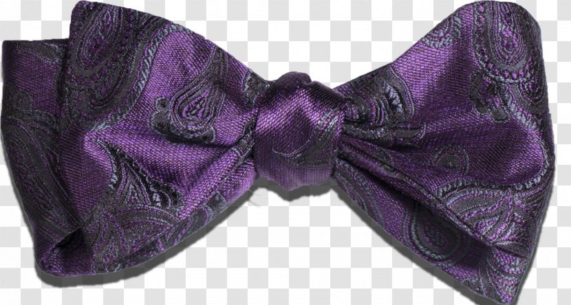 Lavender Lilac Violet Purple Bow Tie - Black Transparent PNG