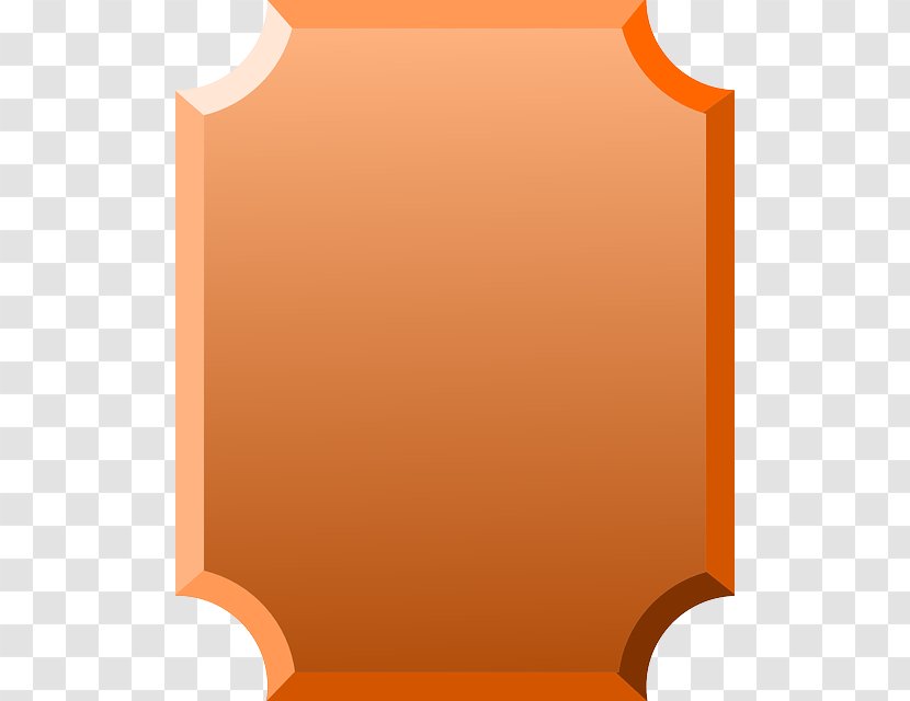 Orange Dental Plaque - Commemorative - Vector Wooden Material Free Download Transparent PNG