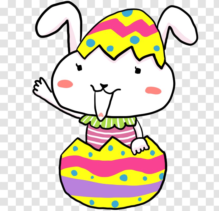 Easter Bunny Colorful Eggs Clip Art - Silhouette Transparent PNG