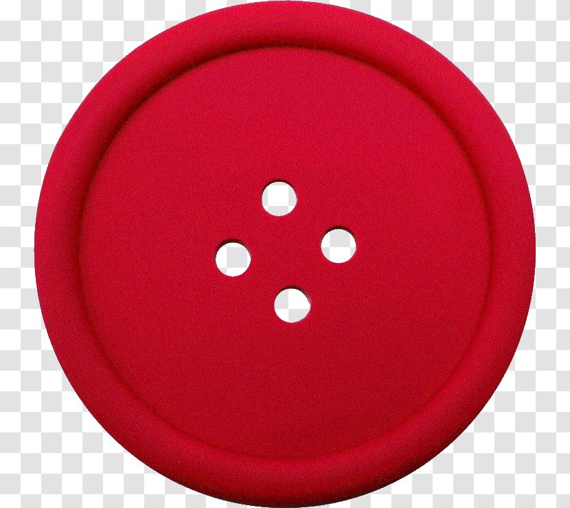 Red Circle - Button - Clothes Transparent PNG