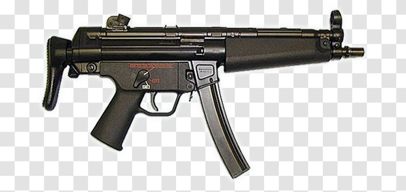 Heckler & Koch MP5 Submachine Gun Firearm Weapon - Silhouette - Mp Transparent PNG