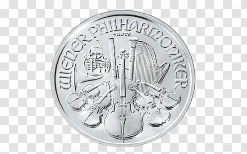 Austrian Silver Vienna Philharmonic Musikverein Coin - Gold And Transparent PNG