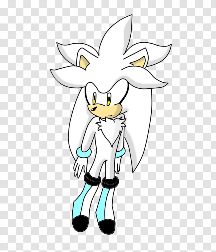 Drawing Line Art /m/02csf Clip - Cartoon - Silver The Hedgehog Transparent PNG