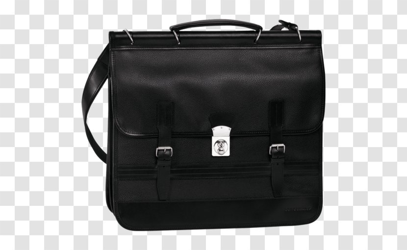 Briefcase Messenger Bags Handbag Leather Black - Bag Transparent PNG