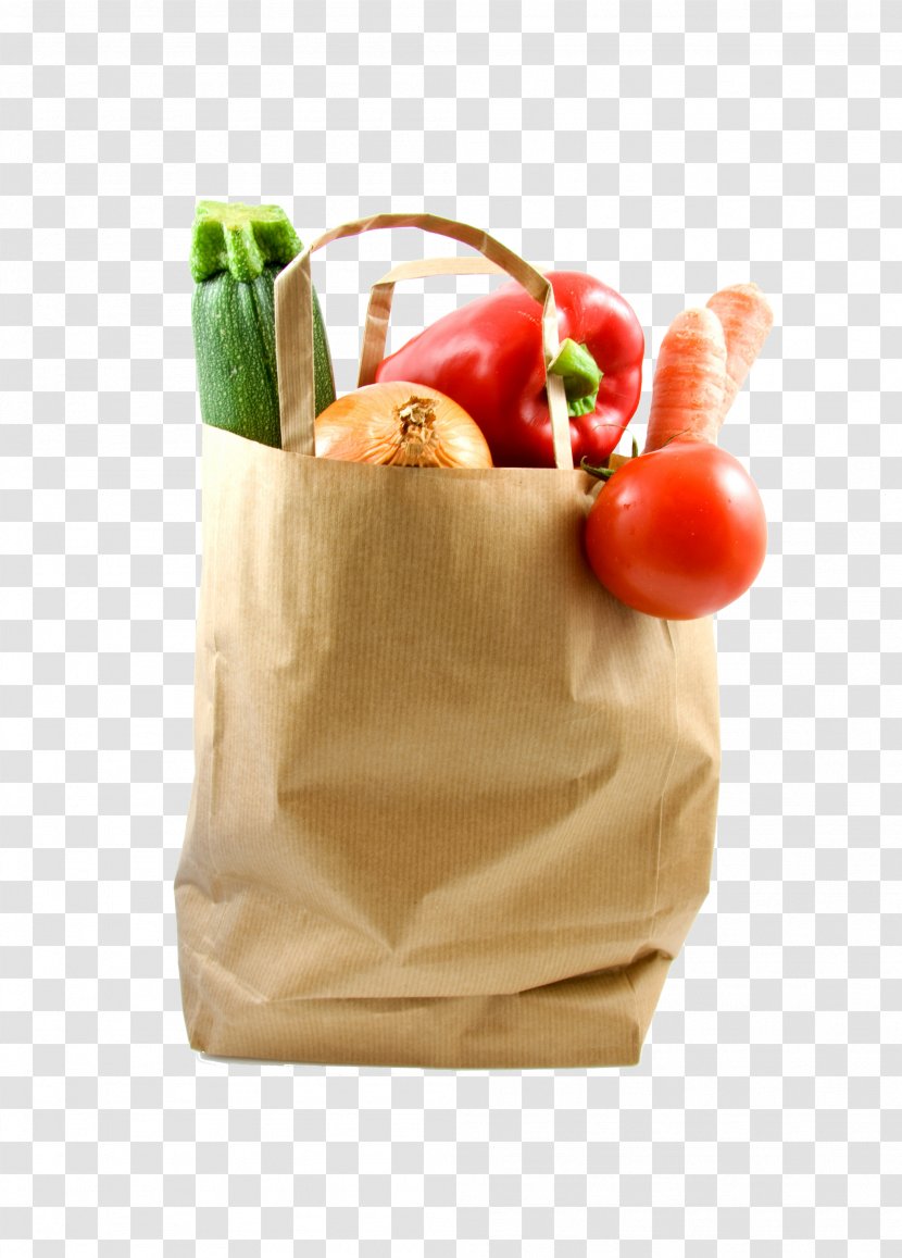 Paper Bag Shopping Food - Natural Foods Transparent PNG