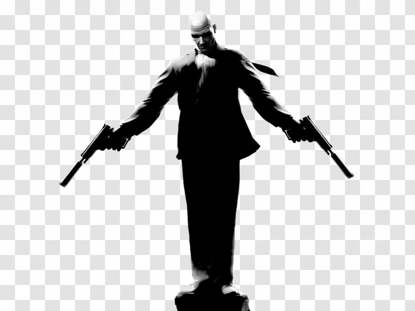 Hitman 2: Silent Assassin Hitman: Absolution PlayStation 3 Xbox 360 - Monochrome - Transparent Image Transparent PNG