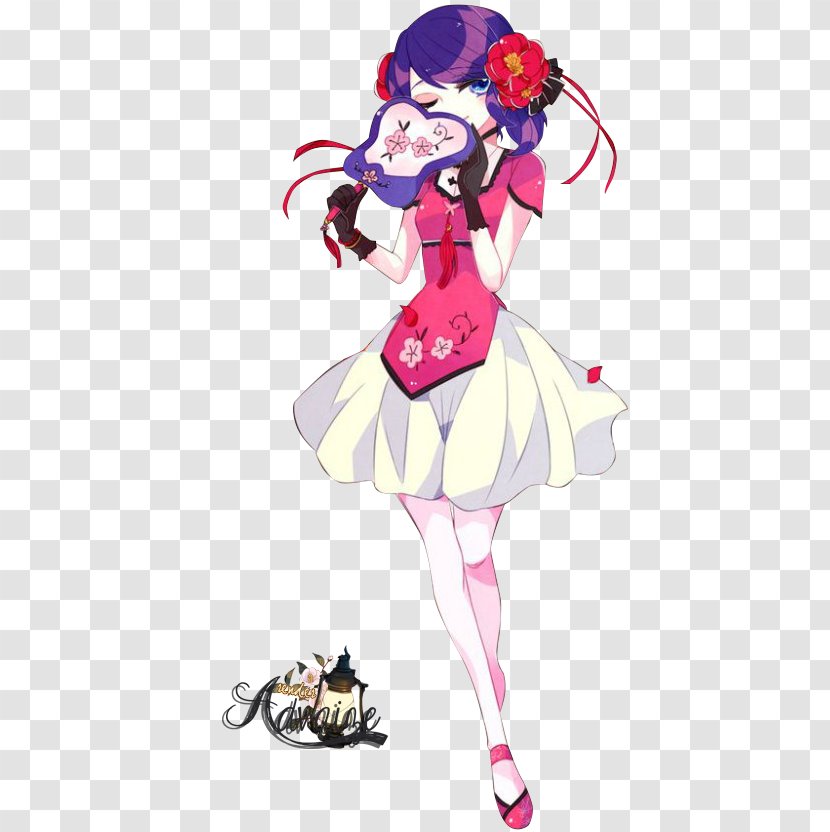 Miraculous Ladybug Marinette Dupain-Cheng Dress Felix The Cat - Frame Transparent PNG