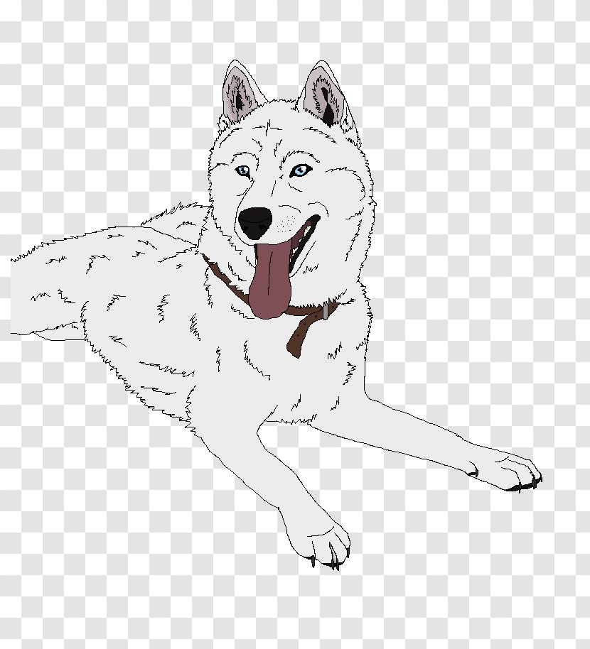 Saarloos Wolfdog Dog Breed Canidae Animal Pet - Line Art - Husky Transparent PNG