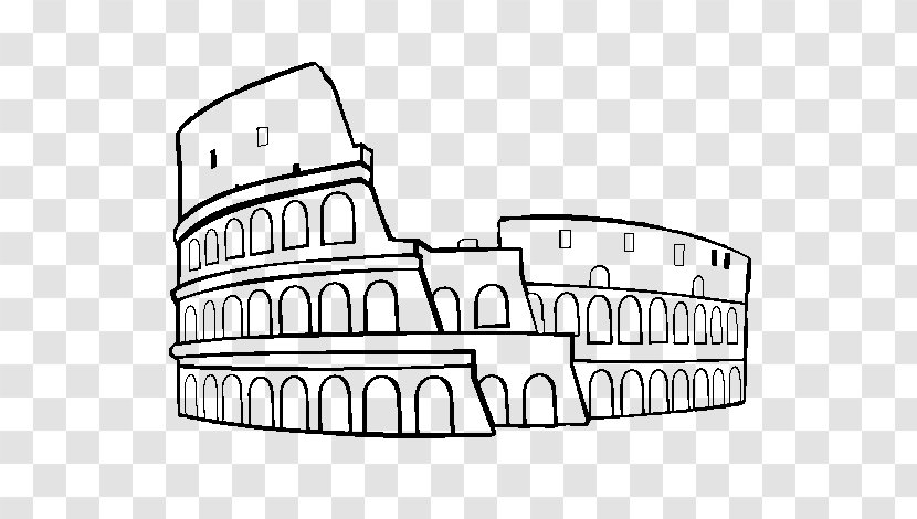 Colosseum Drawing Ancient Rome Taj Mahal Coloring Book - Greece Transparent PNG