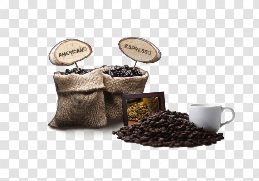 Arabic Coffee Espresso Japanese Cuisine Burr Mill - Brand - Bags Of Beans Transparent PNG