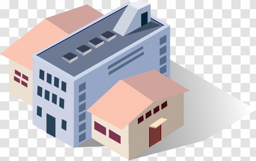 Icon Building Vector Euclidean Adobe Illustrator Industry - 3d Computer Graphics - And Warehouse Transparent PNG