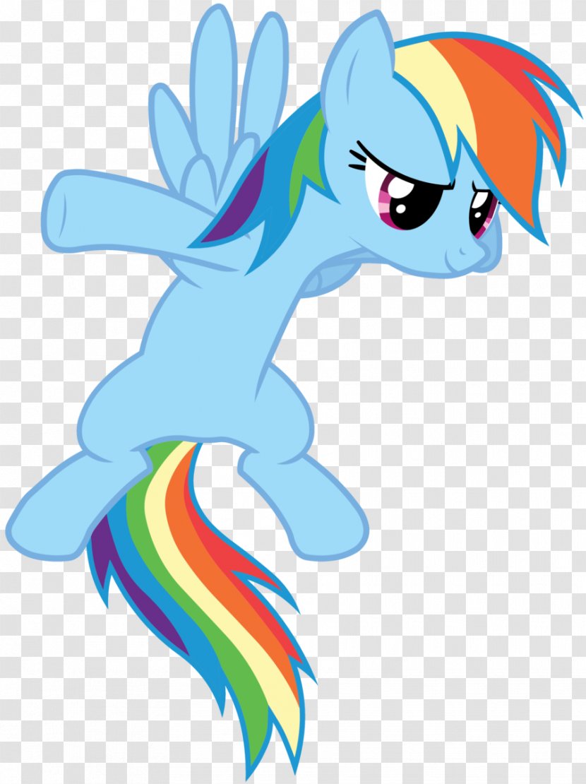 Pony Rainbow Dash Horse Clip Art - Wing Transparent PNG